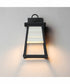 Shutters Vivex 1-Light Small Outdoor Wall Sconce Black