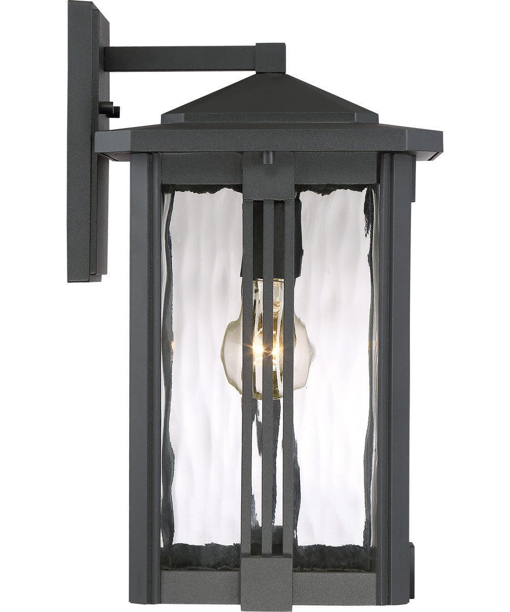 Everglade Medium 1-light Outdoor Wall Light Earth Black