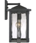 Everglade Medium 1-light Outdoor Wall Light Earth Black