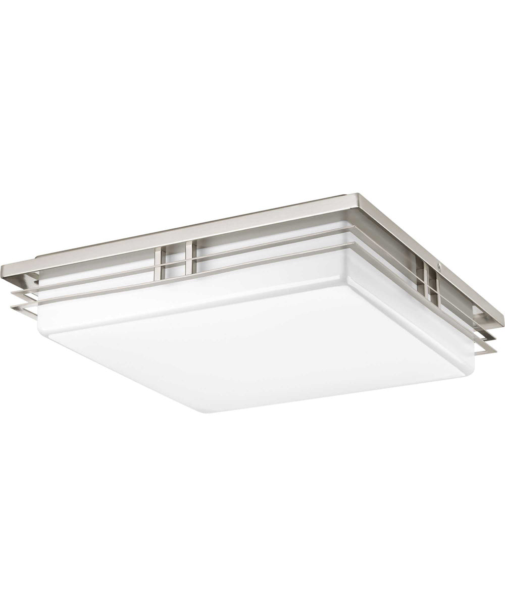 Helm 3-Light 18" LED Flush Mount Brushed Nickel