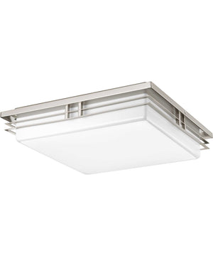 Helm 3-Light 18" LED Flush Mount Brushed Nickel