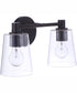 Emilio 2-Light Vanity Flat Black