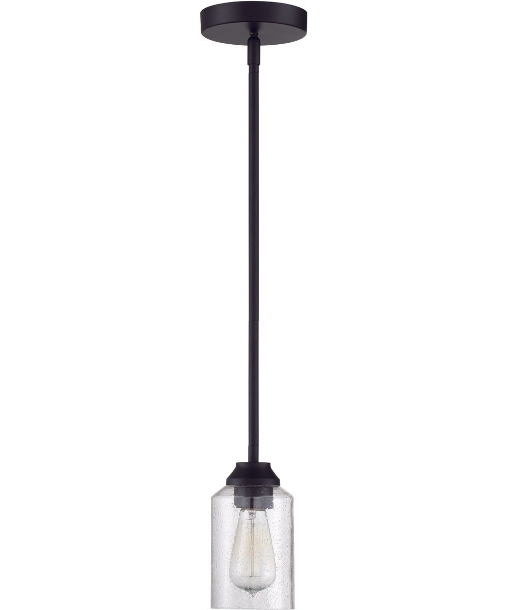 Chicago 1-Light Mini Pendant Flat Black