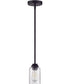 Chicago 1-Light Mini Pendant Flat Black