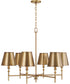 Whitney 6-Light Chandelier Aged Brass