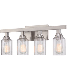 Chicago 4-Light Vanity Brushed Polished Nickel