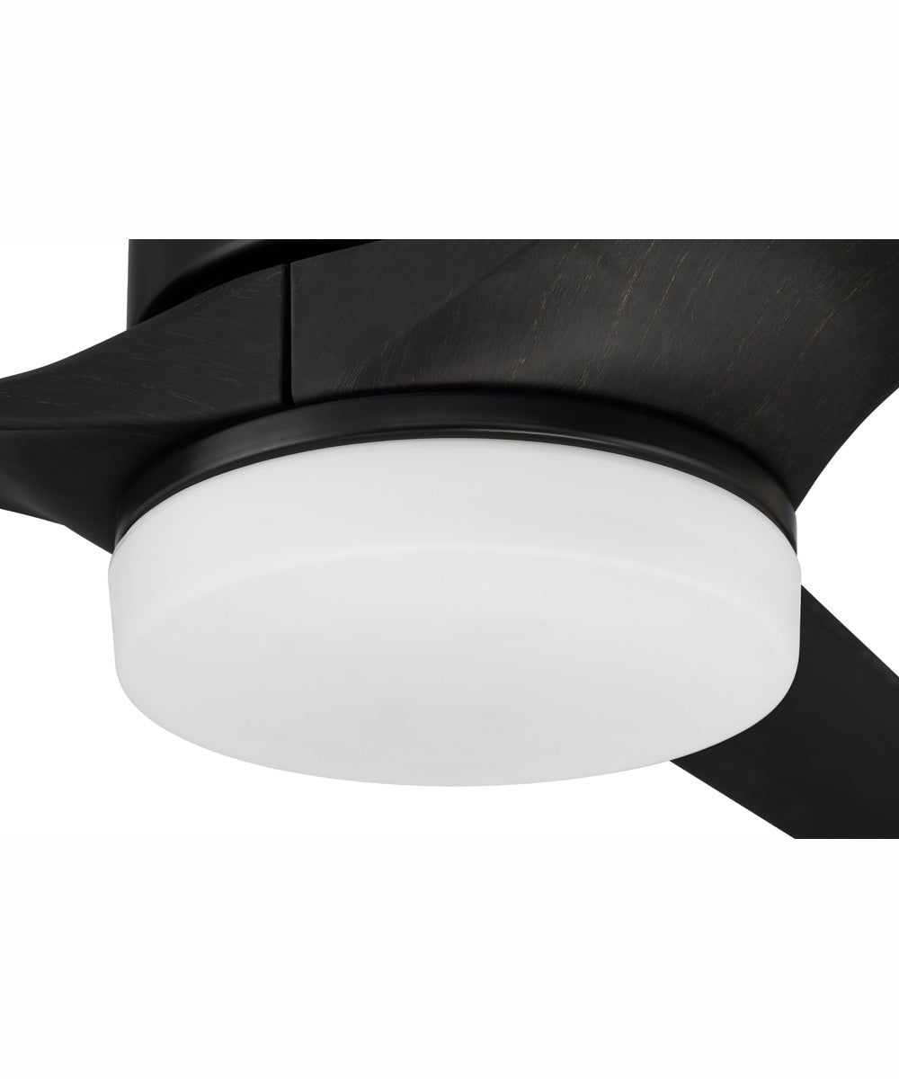 60" Burke 1-Light Ceiling Fan Flat Black
