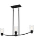 Acacia 3-light Island Light Matte Black