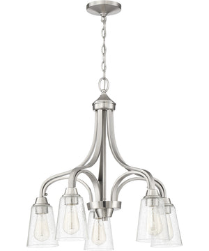 Grace 5-Light Chandelier Brushed Polished Nickel