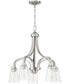 Grace 5-Light Chandelier Brushed Polished Nickel