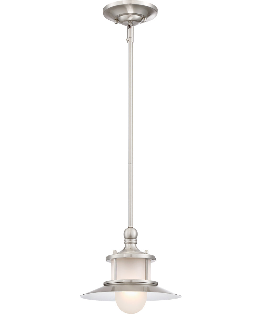 New England Small 1-light Mini Pendant Brushed Nickel