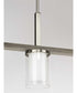 Mast 4-Light Linear Chandelier Brushed Nickel