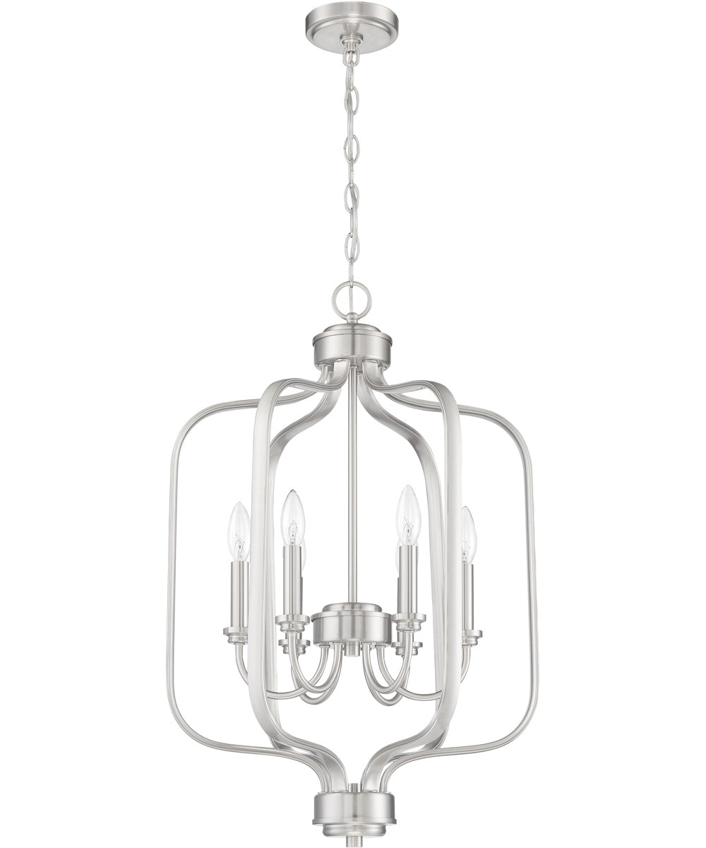 Bolden 6-Light Foyer Light Brushed Polished Nickel