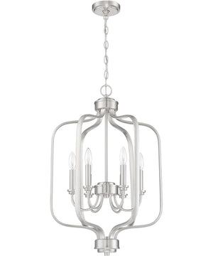 Bolden 6-Light Foyer Light Brushed Polished Nickel