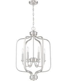 Bolden 6-Light Foyer Light Brushed Polished Nickel
