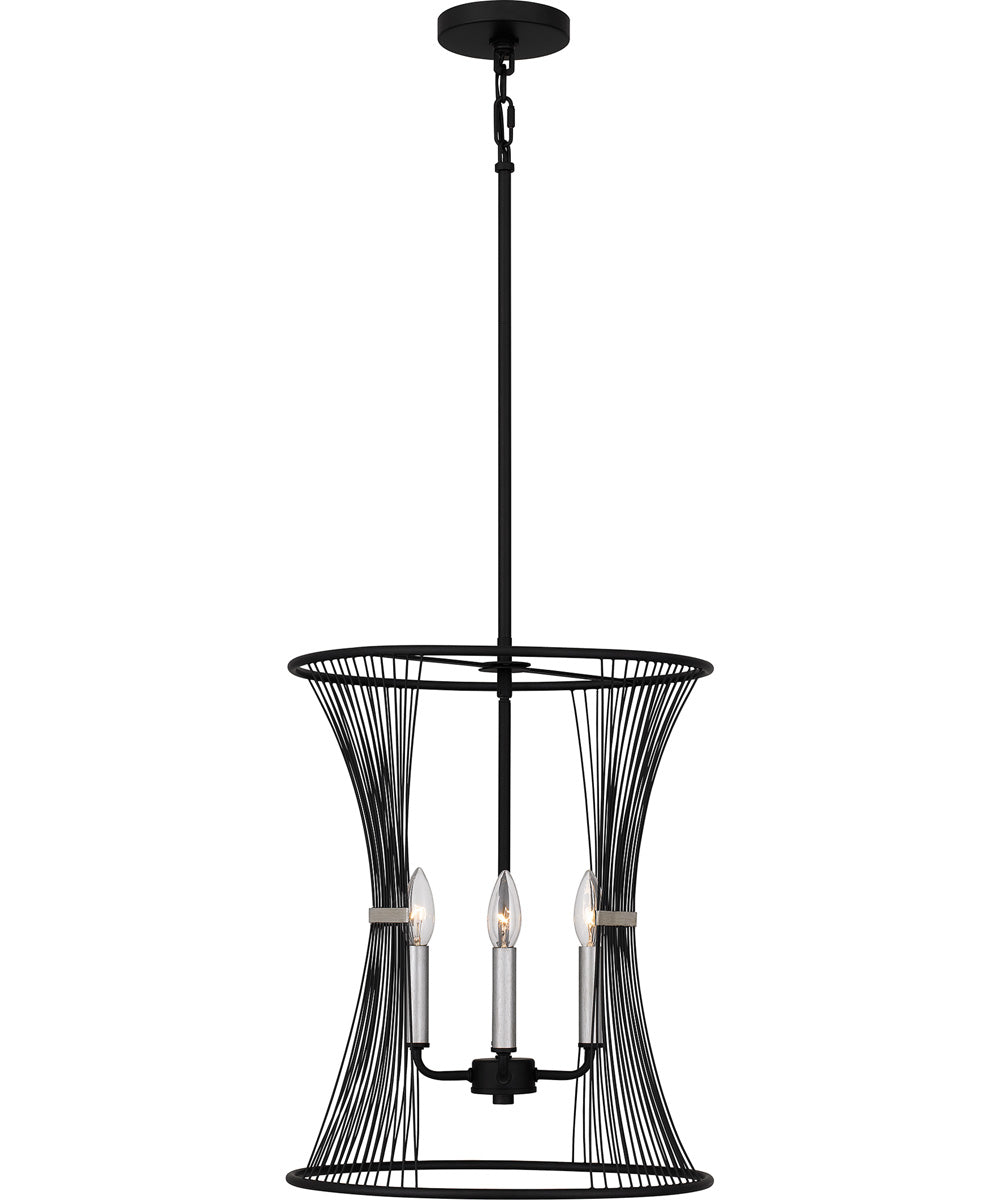 Leiland Large 4-light Pendant Matte Black