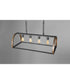 Trestle 4-Light Farmhouse Chandelier Light Gilded Iron