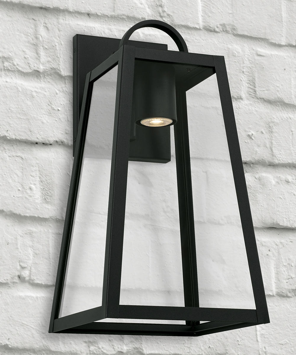 Leighton 1-Light Outdoor Wall-Lantern Rain or Shine - Black