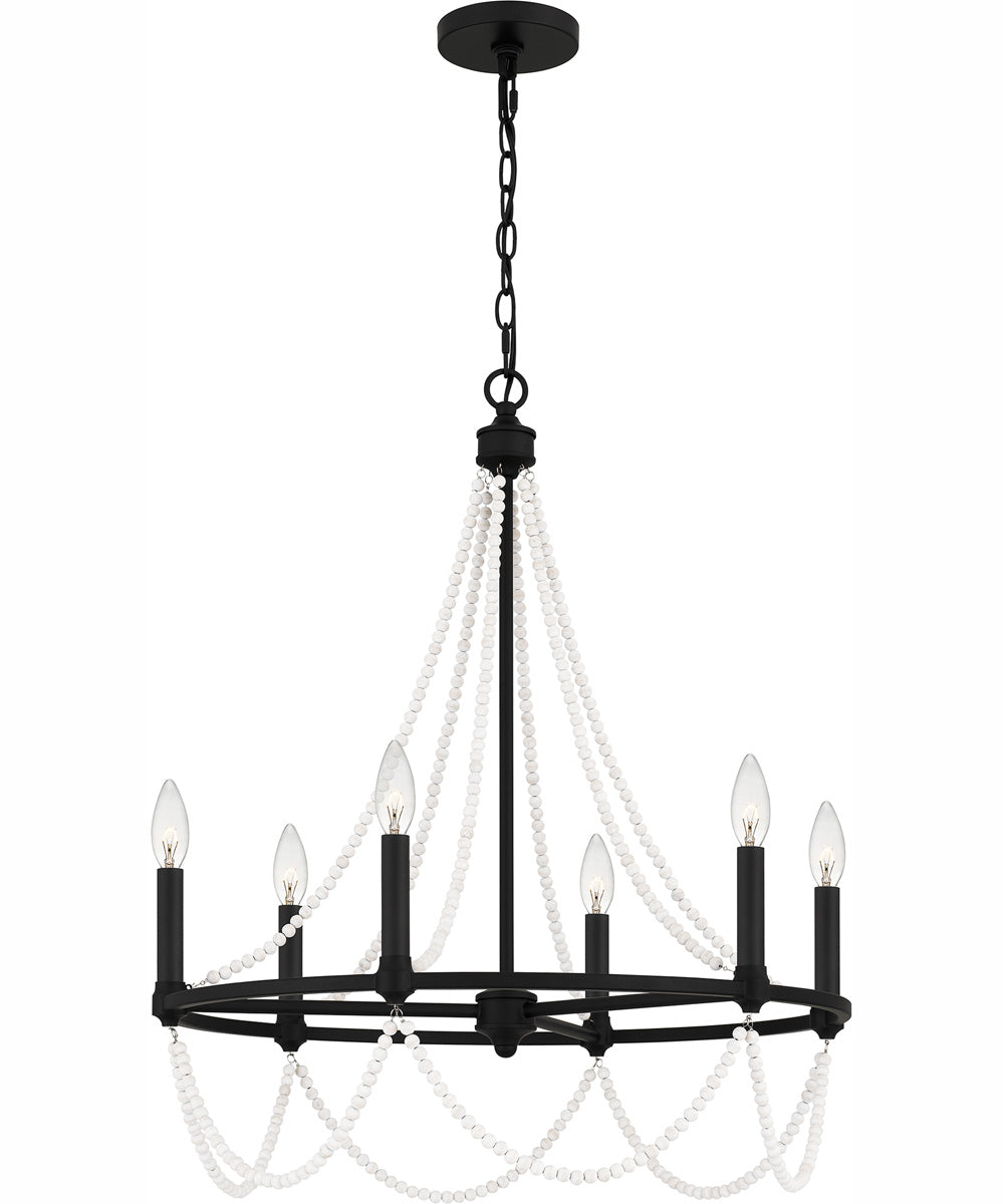 Brigitta 6-light Chandelier Matte Black