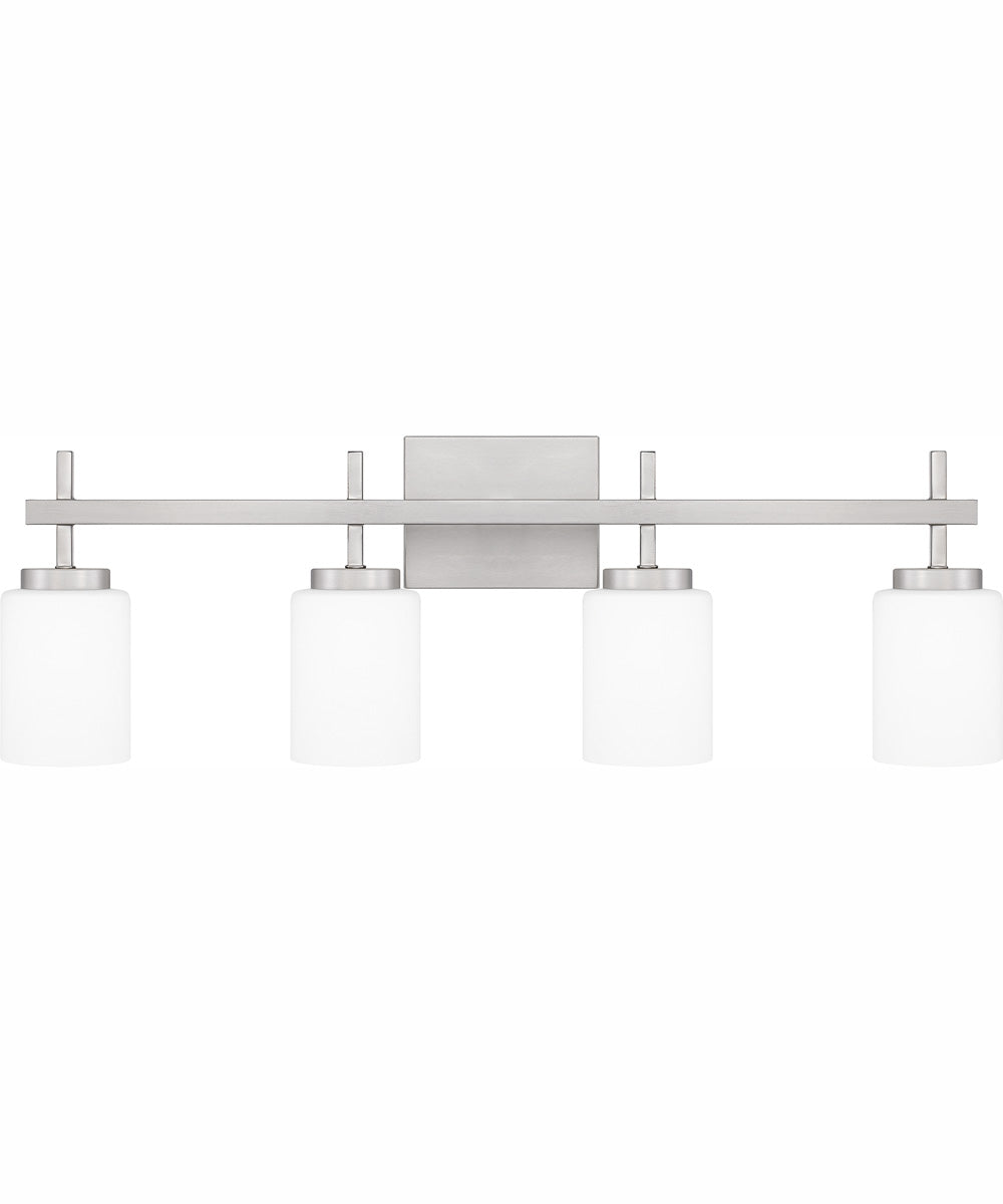 Wilburn Extra Large 4-light Bath Light Brushed Nickel