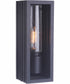 Carmel 1-Light Outdoor Wall Lantern Matte Black