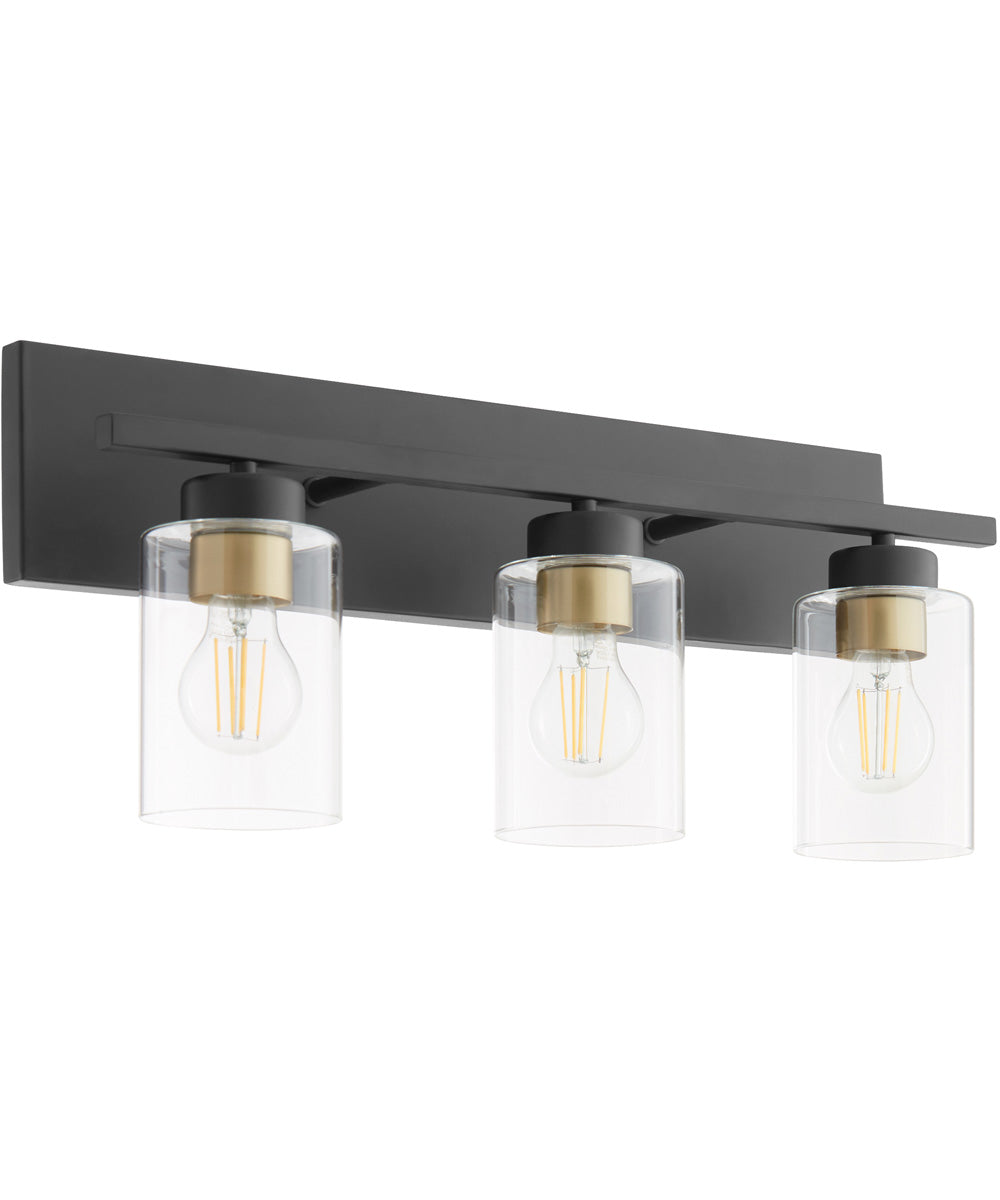 Carter 3-light Bath Vanity Light Matte Black