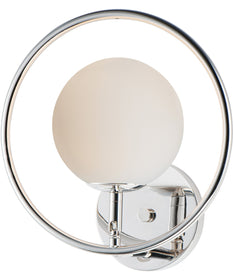 11"W Revolution 1-Light Wall Sconce Polished Nickel