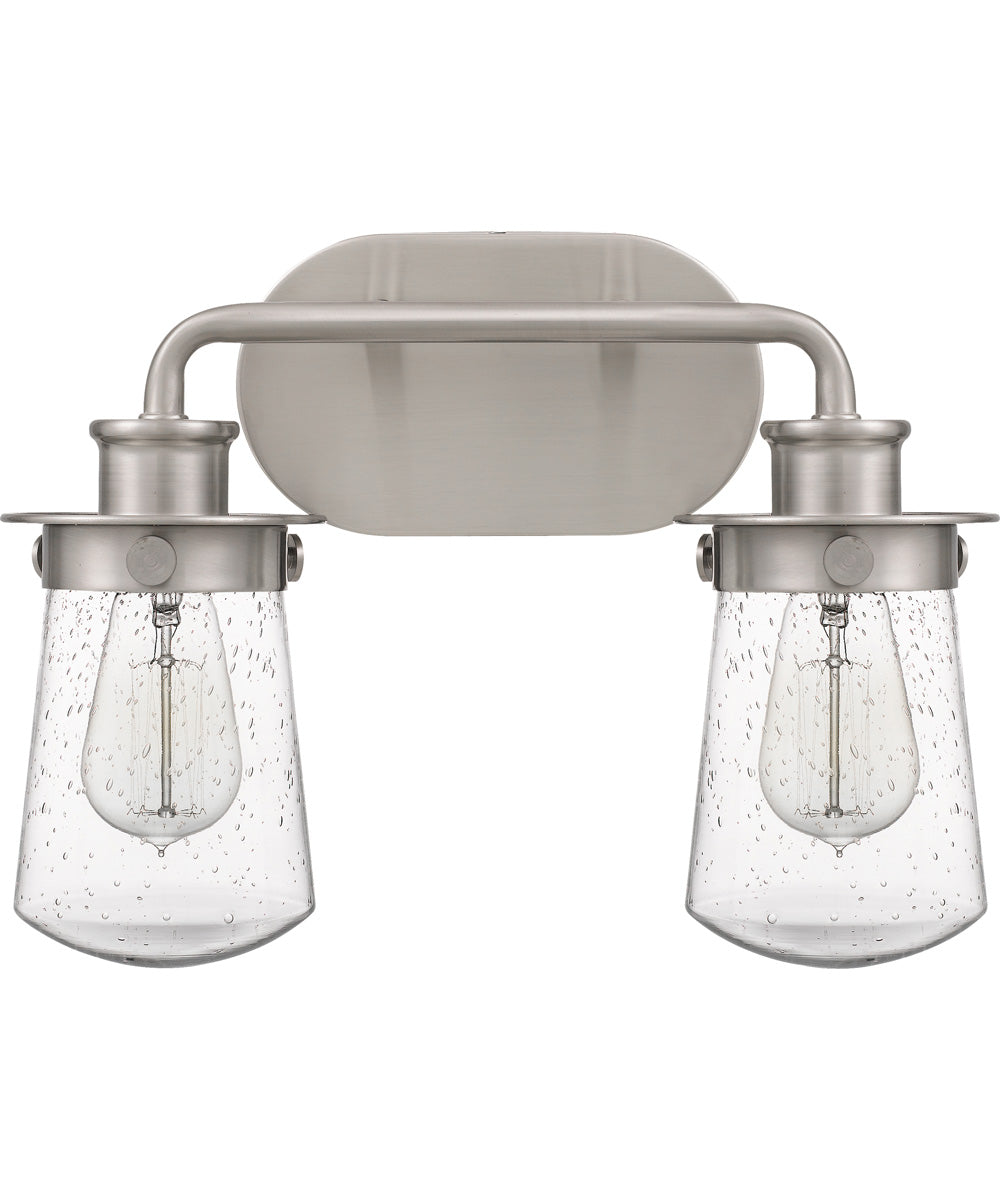 Lewiston Medium 2-light Bath Light Brushed Nickel
