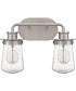Lewiston Medium 2-light Bath Light Brushed Nickel