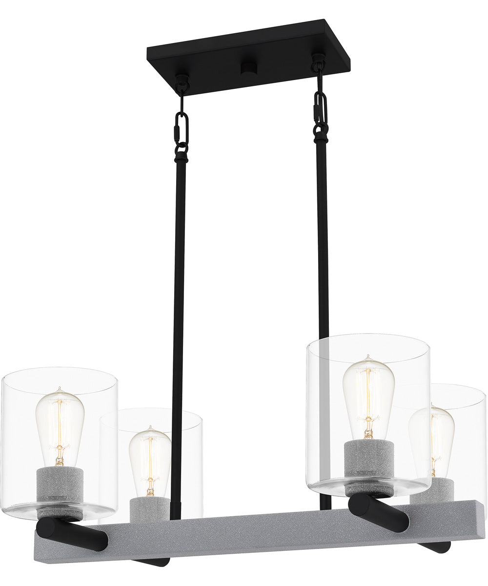 Caldwell 4-light Island Light Matte Black