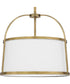 York 4-light Pendant Weathered Brass