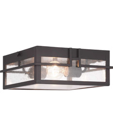 Boxwood 2-Light Outdoor Flush Mount Antique Bronze