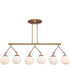 Orion 6-Light Island Pendant Patina Aged Brass