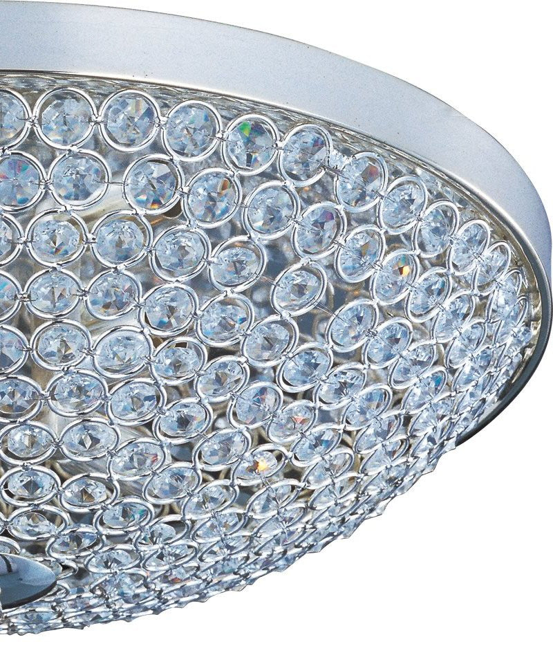 Maxim Glimmer 4-Light Flush Mount Plated Silver 39871BCPS