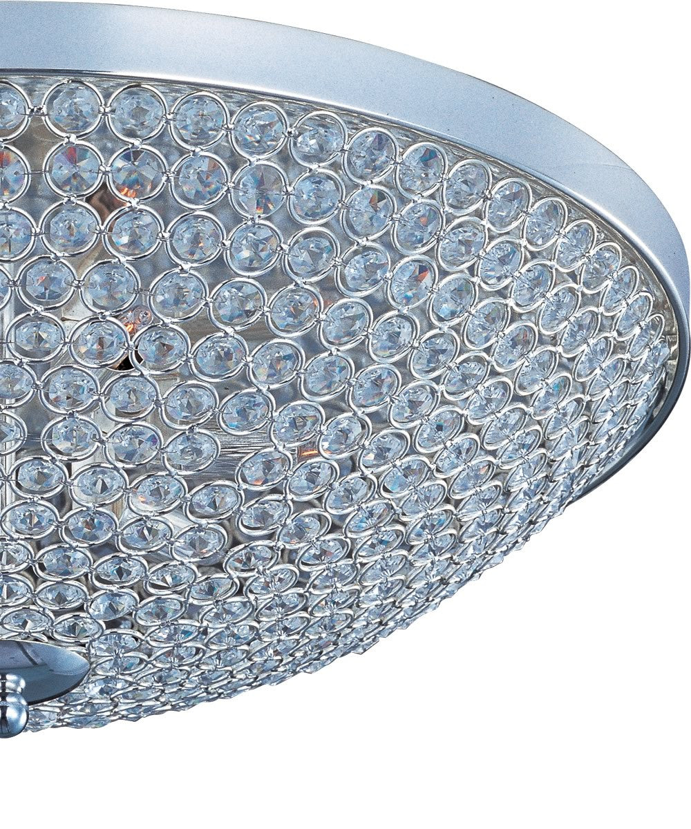 Maxim Glimmer 9-Light Flush Mount Plated Silver 39873BCPS