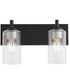 Fallstaff 2-light Bath Vanity Light Matte Black