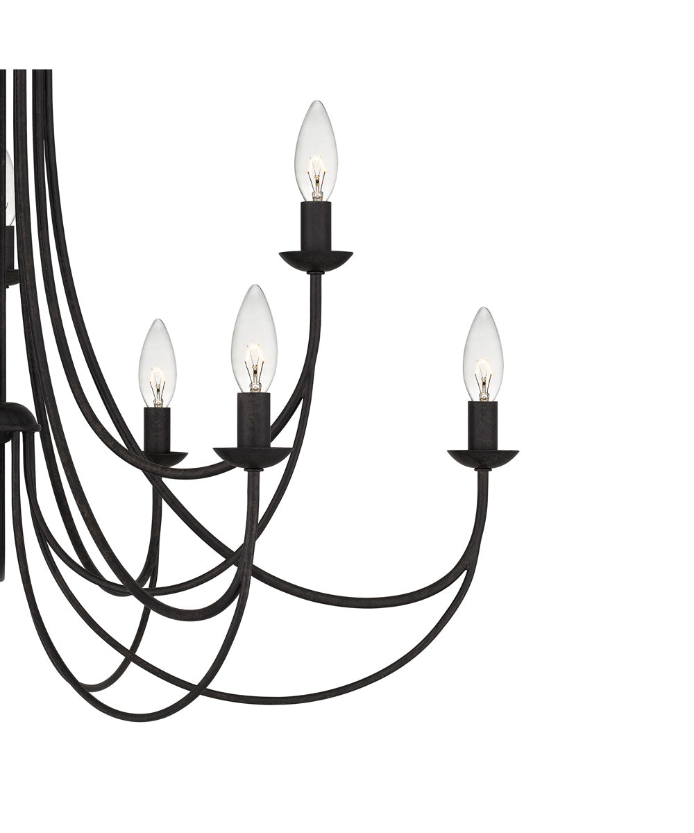 Mirren 9-light Chandelier Imperial Bronze