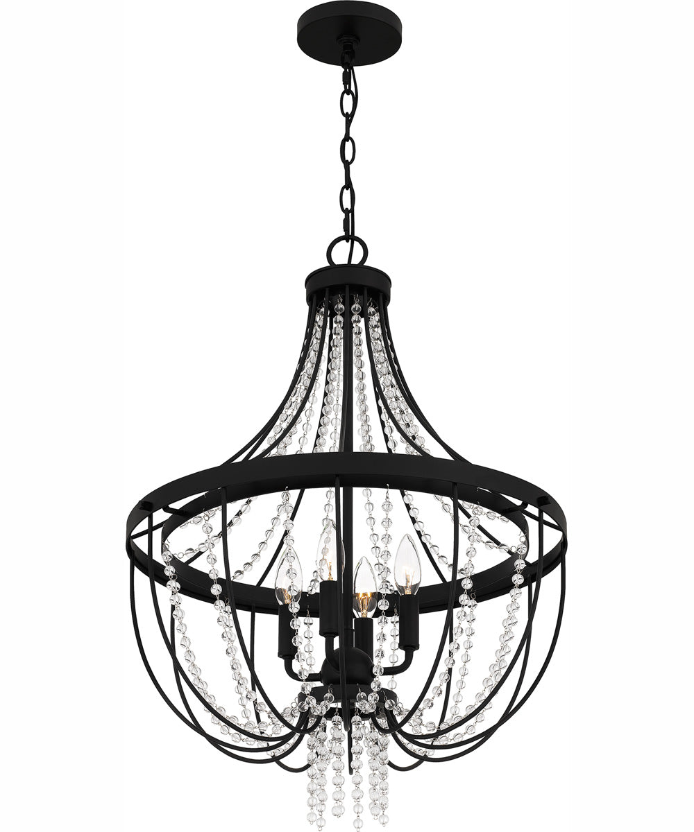 Adelaide 4-light Pendant Matte Black