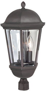 20"H Britannia 3-Light Outdoor Post Oiled Bronze