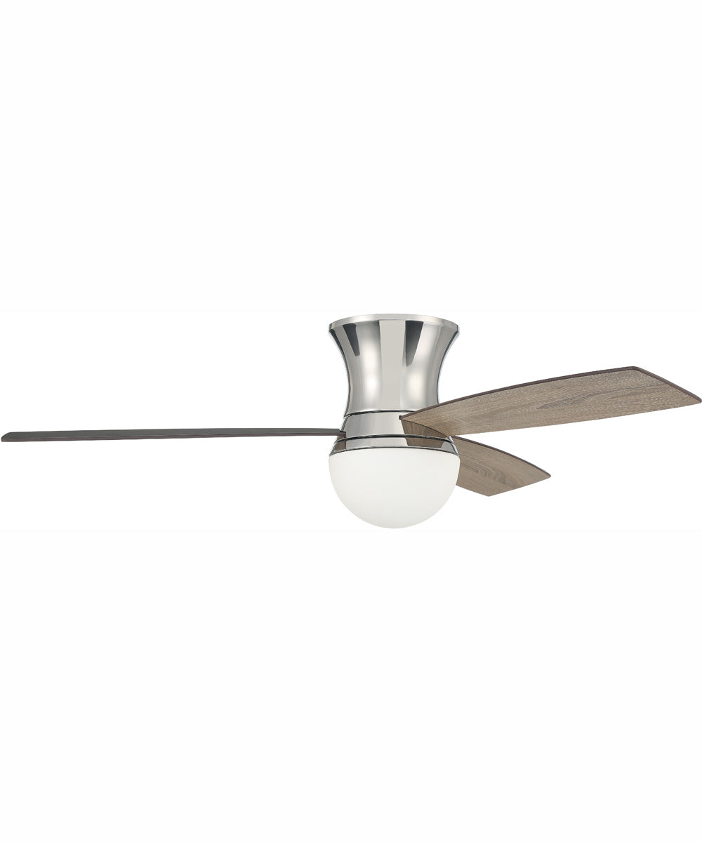 52" Daybreak 1-Light Ceiling Fan Polished Nickel