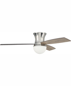 52" Daybreak 1-Light Ceiling Fan Polished Nickel