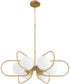 Belmont 6-light Chandelier Aged Brass