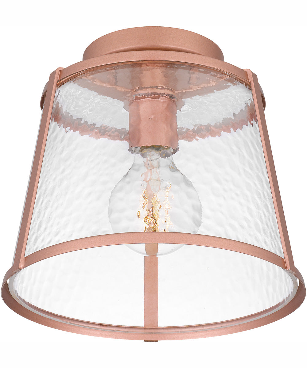 Quoizel Flush Mount Small 1-light Semi Flush Mount Matte Rose Gold