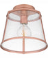 Quoizel Flush Mount Small 1-light Semi Flush Mount Matte Rose Gold
