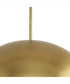 Perimeter 1-Light Mid-Century Modern Pendant with metal Shade Brushed Gold