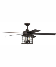 56" Nicolas 4-Light Ceiling Fan Espresso