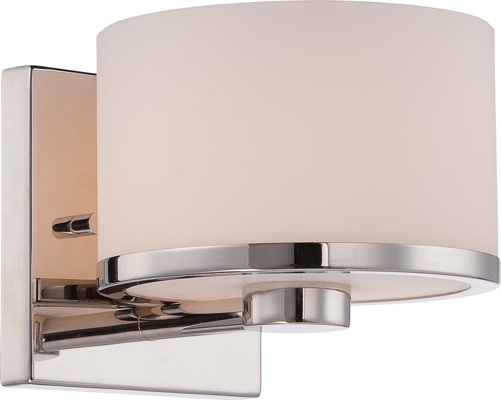 6"W Celine 1-Light Vanity & Wall Polished Nickel