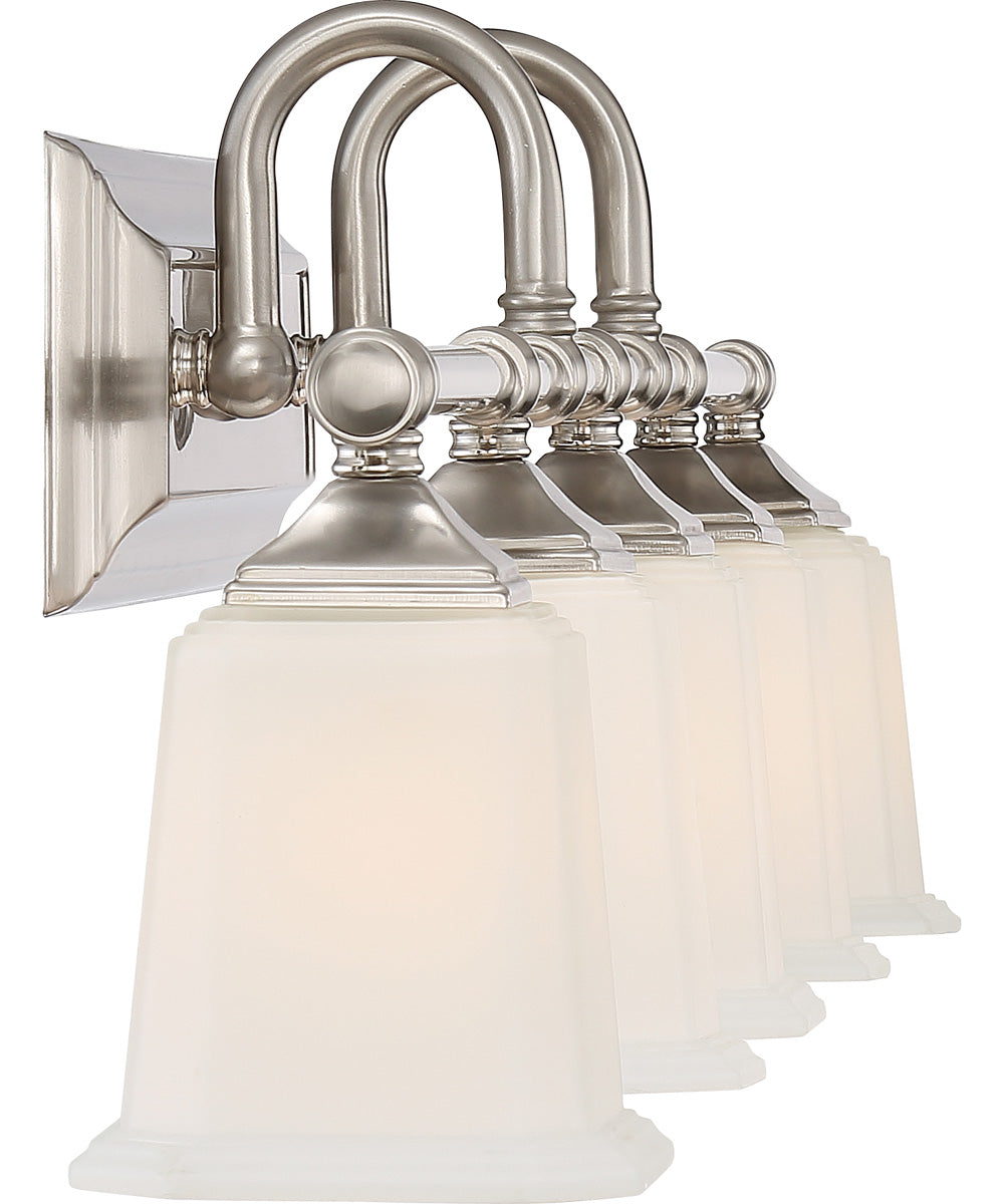 Nicholas 5-light Bath Light Brushed Nickel