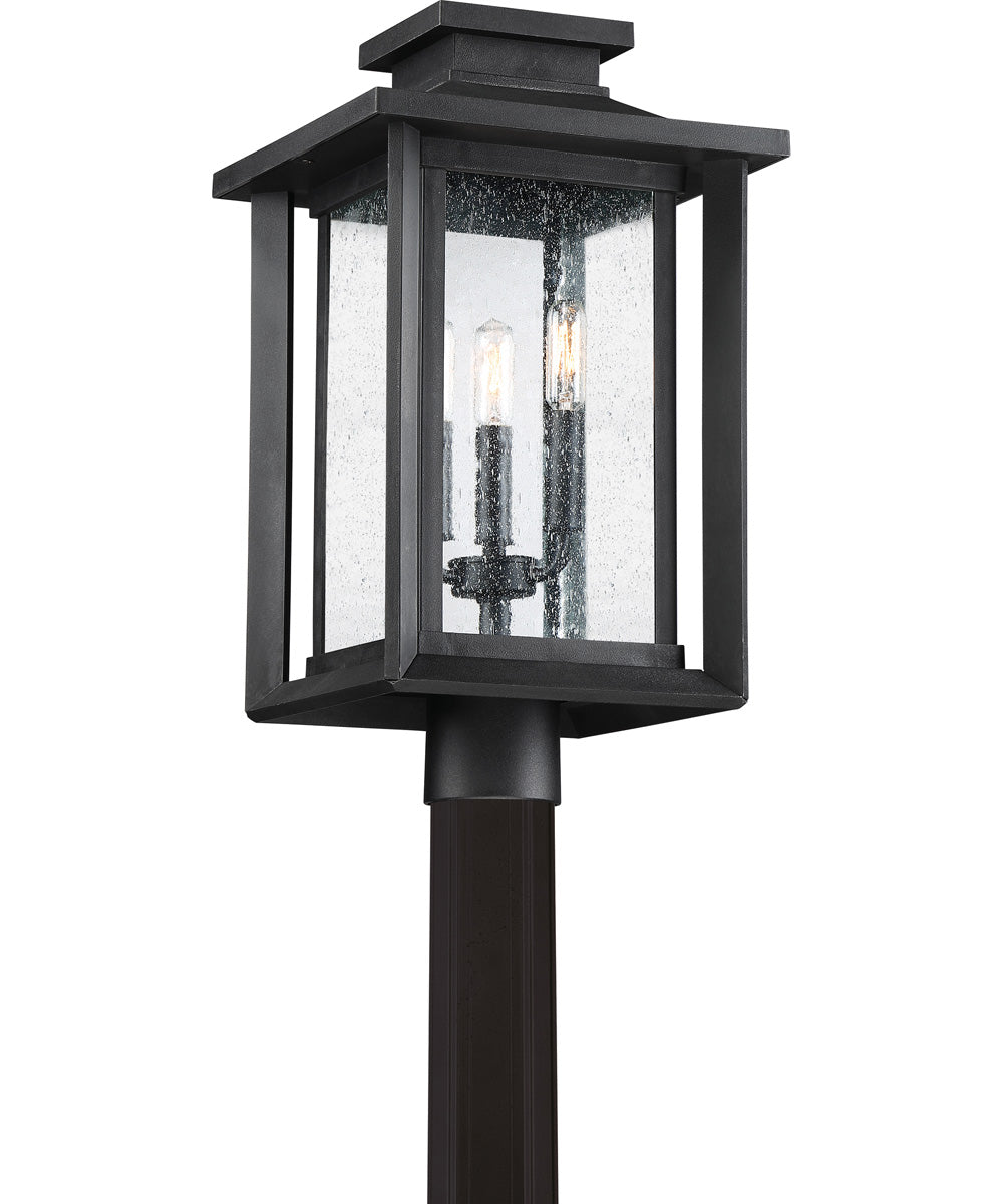 Wakefield Large 3-light Outdoor Post Light  Coastal Armour Earth Black