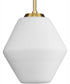 Copeland 1-Light Mid-Century Modern Pendant Brushed Gold